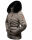 Navahoo Wisteriaa Damen Winter Steppjacke mit Fellkragen B899 Grau-Gr.S