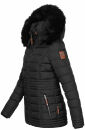 Navahoo Umay Princess Damen Winter Steppjacke mit Fellkragen 900 Schwarz-Gr.XS