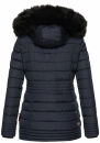 Navahoo Umay Princess Damen Winter Steppjacke mit Fellkragen 900 Navy-Gr.XS