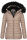 Navahoo Umay Princess Damen Winter Steppjacke mit Fellkragen 900 Taupe-Gr.S