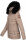 Navahoo Umay Princess Damen Winter Steppjacke mit Fellkragen 900 Taupe-Gr.S
