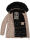Navahoo Umay Princess Damen Winter Steppjacke mit Fellkragen 900 Taupe-Gr.S