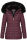 Navahoo Umay Princess Damen Winter Steppjacke mit Fellkragen 900 Weinrot-Gr.M