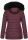 Navahoo Umay Princess Damen Winter Steppjacke mit Fellkragen 900 Weinrot-Gr.XXL