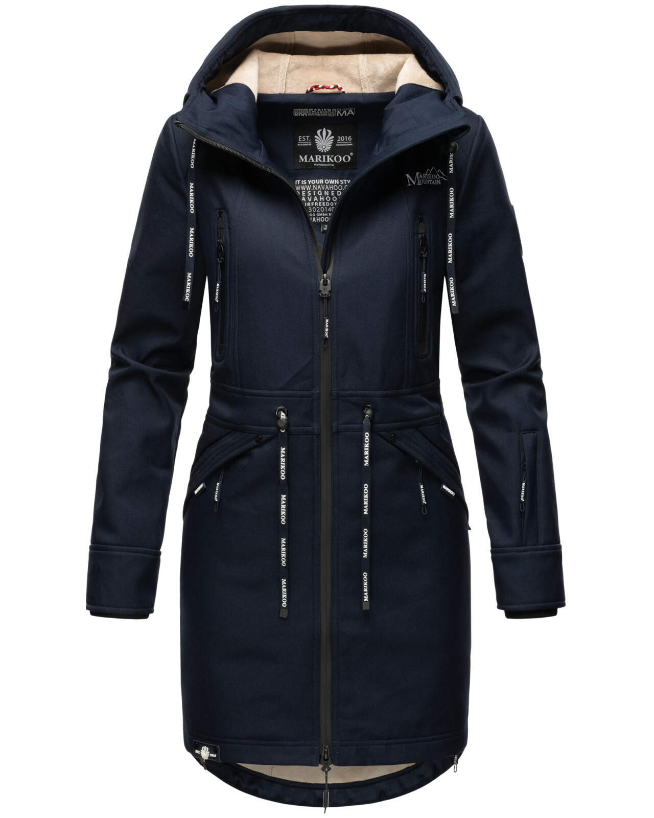 Marikoo Racquellee Damen Softshell Jacke B886 Navy Größe L - Gr. 40 -,  99,90 €