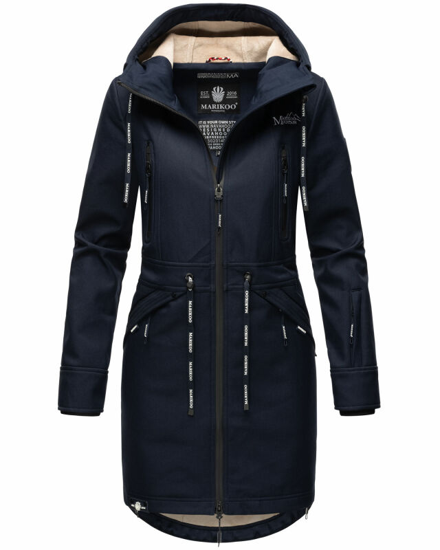 Marikoo Racquellee Damen Softshell Jacke B886 Navy Größe L - Gr. 40