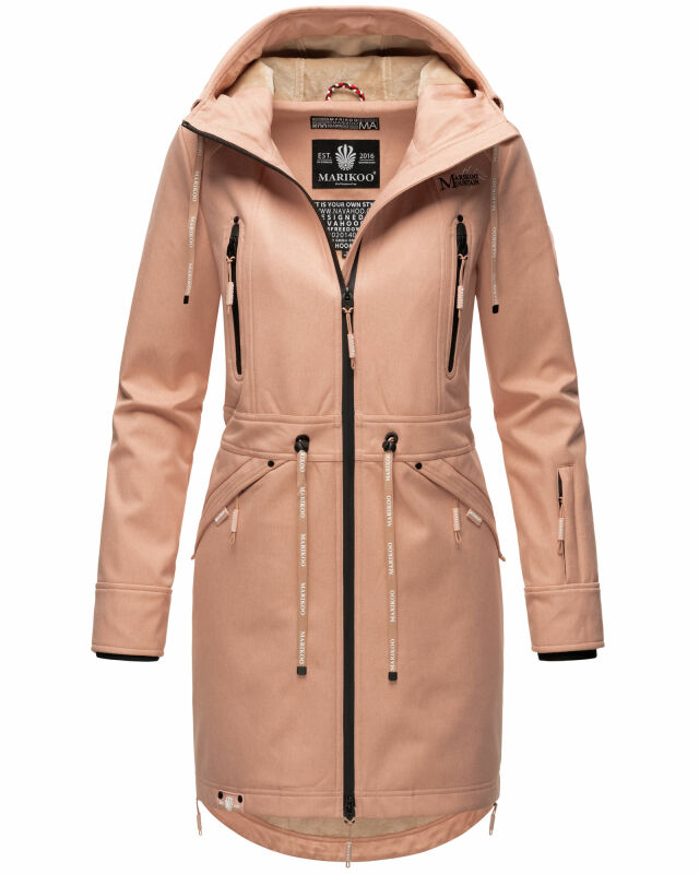 Marikoo Racquellee Damen Softshell Jacke B886 Rosa Größe L - Gr. 40