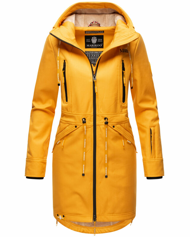 Marikoo Racquellee Damen Softshell Jacke B886 Amber Yellow Größe XS - Gr. 34