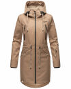 Marikoo Racquellee Damen Softshell Jacke B886 Taupe Grey Größe XS - Gr. 34