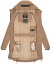 Marikoo Racquellee Damen Softshell Jacke B886 Taupe Grey Größe XS - Gr. 34