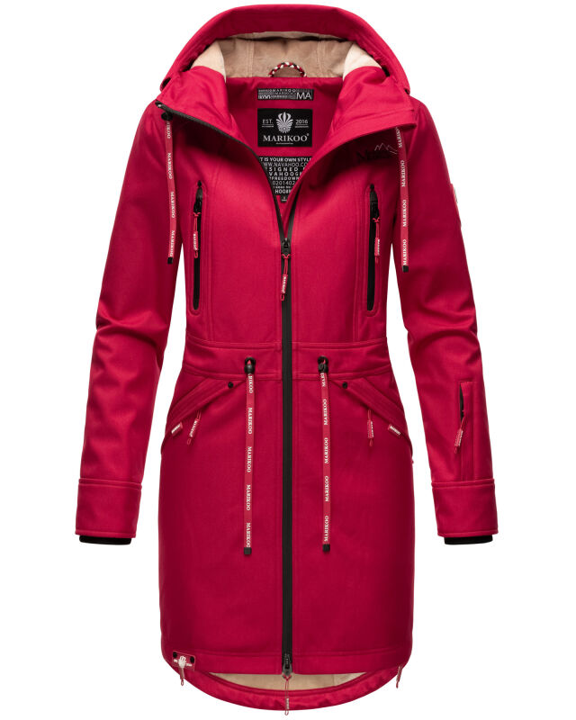 Marikoo Racquellee Damen Softshell Jacke B886 Fuchsia Größe XL - Gr. 42