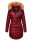 Navahoo Damen Winter Jacke Steppjacke warm gefüttert B374 Bordeaux Größe XS - Gr. 34