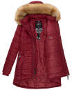 Navahoo Damen Winter Jacke Steppjacke warm gefüttert B374 Bordeaux Größe S - Gr. 36
