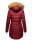 Navahoo Damen Winter Jacke Steppjacke warm gefüttert B374 Bordeaux Größe S - Gr. 36