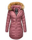 Navahoo Damen Winter Jacke Steppjacke warm gefüttert B374 Dunkel Rosa Größe XS - Gr. 34