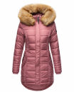 Navahoo Damen Winter Jacke Steppjacke warm gefüttert B374 Dunkel Rosa Größe XL - Gr. 42