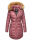 Navahoo Damen Winter Jacke Steppjacke warm gefüttert B374 Dunkel Rosa Größe XL - Gr. 42