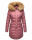 Navahoo Damen Winter Jacke Steppjacke warm gefüttert B374 Dunkel Rosa Größe XL - Gr. 42