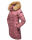 Navahoo Damen Winter Jacke Steppjacke warm gefüttert B374 Dunkel Rosa Größe XL - Gr. 42