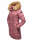 Navahoo Damen Winter Jacke Steppjacke warm gefüttert B374 Dunkel Rosa Größe M - Gr. 38
