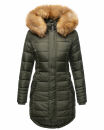 Navahoo Damen Winter Jacke Steppjacke warm gefüttert B374 Olive Größe M - Gr. 38