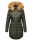 Navahoo Damen Winter Jacke Steppjacke warm gefüttert B374 Olive Größe M - Gr. 38