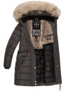 Navahoo Paula Damen Winter Jacke Mantel Parka warm gefütterte Winterjacke B383 Anthrazit Größe XS - Gr. 34