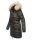 Navahoo Paula Damen Winter Jacke Mantel Parka warm gefütterte Winterjacke B383 Anthrazit Größe XS - Gr. 34