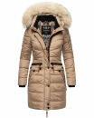 Navahoo Paula Damen Winter Jacke Mantel Parka warm gefütterte Winterjacke B383 Taupe Grey Größe XS - Gr. 34