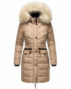 Navahoo Paula Damen Winter Jacke Mantel Parka warm gefütterte Winterjacke B383 Taupe Grey Größe XS - Gr. 34