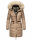 Navahoo Paula Damen Winter Jacke Mantel Parka warm gefütterte Winterjacke B383 Taupe Grey Größe XS - Gr. 34