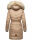 Navahoo Paula Damen Winter Jacke Mantel Parka warm gefütterte Winterjacke B383 Taupe Grey Größe S - Gr. 36