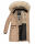 Navahoo Paula Damen Winter Jacke Mantel Parka warm gefütterte Winterjacke B383 Taupe Grey Größe S - Gr. 36
