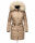 Navahoo Paula Damen Winter Jacke Mantel Parka warm gefütterte Winterjacke B383 Taupe Grey Größe L - Gr. 40