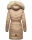 Navahoo Paula Damen Winter Jacke Mantel Parka warm gefütterte Winterjacke B383 Taupe Grey Größe L - Gr. 40