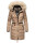 Navahoo Paula Damen Winter Jacke Mantel Parka warm gefütterte Winterjacke B383 Taupe Grey Größe XXL - Gr. 44