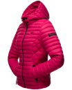 Marikoo Samtpfote leichte Damen Steppjacke B600 Fuchsia Größe L - Gr. 40