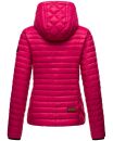 Marikoo Samtpfote leichte Damen Steppjacke B600 Fuchsia Größe L - Gr. 40