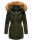 Marikoo Sanakoo Damen Winterjacke Parka mit Kapuze B825 Olive-Gr.XS