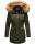 Marikoo Sanakoo Damen Winterjacke Parka mit Kapuze B825 Olive-Gr.XS