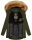 Marikoo Sanakoo Damen Winterjacke Parka mit Kapuze B825 Olive-Gr.XS