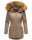 Marikoo Sanakoo Damen Winterjacke Parka mit Kapuze B825 Taupe-Gr.XS