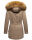 Marikoo Sanakoo Damen Winterjacke Parka mit Kapuze B825 Taupe-Gr.S