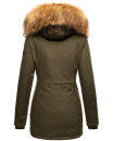 Navahoo Schneeengel-Princess Damen Parka Winter Jacke mit Kapuze B826 Olive-Gr.S