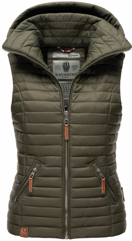 Navahoo Shadaa leichte Damen Stepp Weste B696 Olive Größe S - Gr. 36