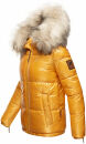 Navahoo Tikunaa Damen Winterjacke mit Kunstfellkragen B828 Gelb-Gr.L