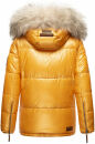 Navahoo Tikunaa Damen Winterjacke mit Kunstfellkragen B828 Gelb-Gr.L