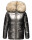 Navahoo Tikunaa Damen Winterjacke mit Kunstfellkragen B828 Anthrazit-Gr.XS