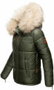 Navahoo Tikunaa Damen Winterjacke mit Kunstfellkragen B828 Olive-Gr.M