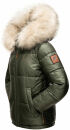 Navahoo Tikunaa Damen Winterjacke mit Kunstfellkragen B828 Olive-Gr.M
